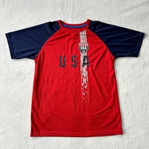 Simply for Sports Kids USA Red and Blue Graphic T-Shirt